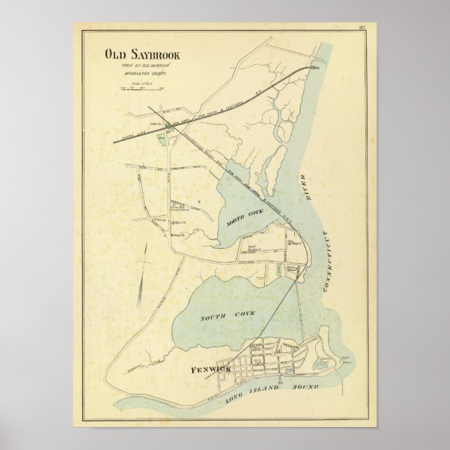 Poster Antigo Saybrook (Frente)