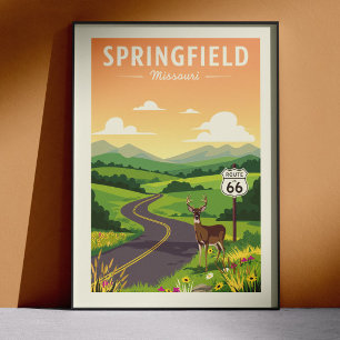 Poster Antigo Springfield Missouri