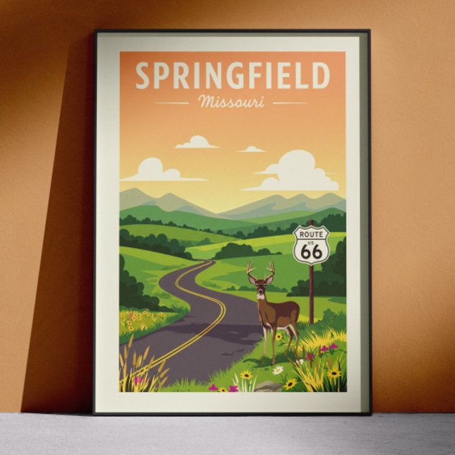 Poster Antigo Springfield Missouri (Criador carregado)