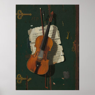 Poster Antigo Violino - John Frederick Peto Fine Art Post