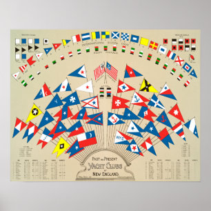 Pôster Antigos e atuais Iates Clubs da Nova Inglaterra 18