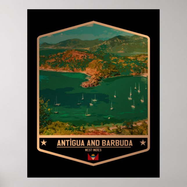 Poster Antígua e Barbuda (Frente)