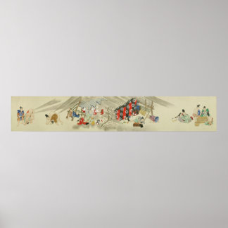 Poster Antiguamente Batalha de Arte Japonesa - Segunda Ro