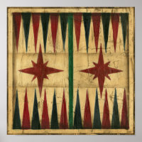 Antiguidade Conselho de Jogos Backgammon por Ethan