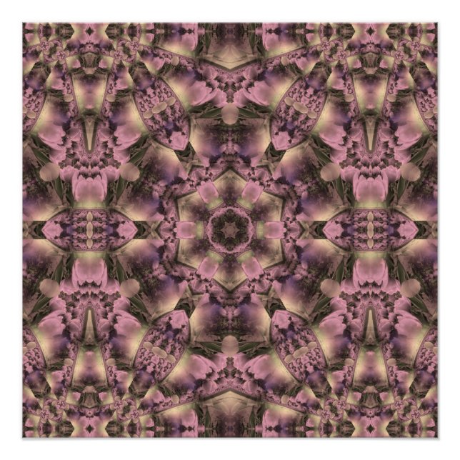 Pôster Antiguidade Rosa Vitoriana (Frente)