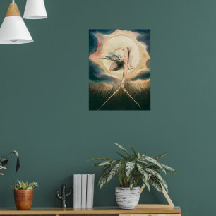 Poster Antiguidade William Blake Earth Compass Symbolismo