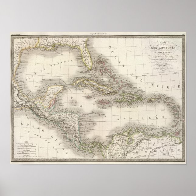 Pôster Antilhas - Índias Ocidentais (Frente)