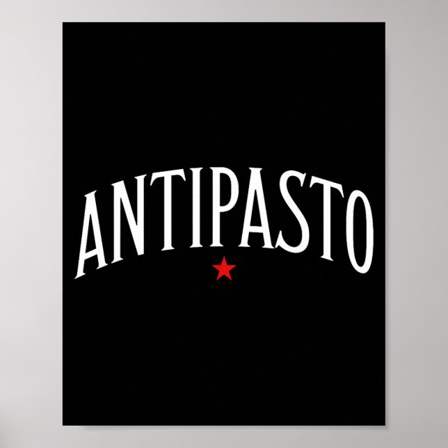 Poster Antipasto, Italian Food Lover Foodie  (Frente)