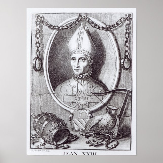 Poster Antipope John XXIII, 1713 (Frente)