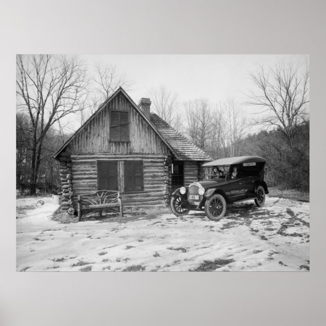 Poster Antique Car in Rock Creek Park, 1920s (Frente)