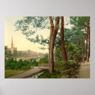 Poster Antique Inglaterra, Jardins Bournemouth