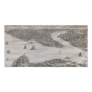 Pôster Antique Map Constantinopel Turkey Vintage Ottoman 