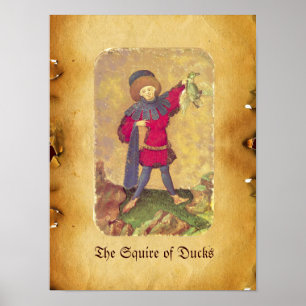 Pôster Antique Tarots/Cartões de Tribunal Alemão/Praça