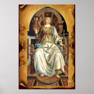 PÔSTER ANTÍQUIO RENAISSANCE TAROS 5/ O BURAME POPE