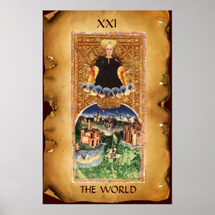 PÔSTER ANTÍQUIO RENAISSÂNCIA ALVO 21/O MUNDO