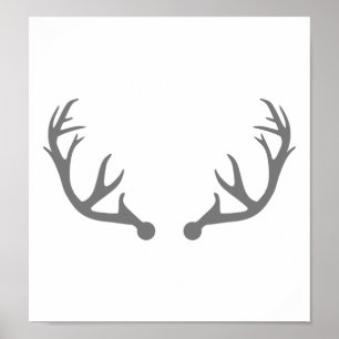 Poster Antlers dos cervos