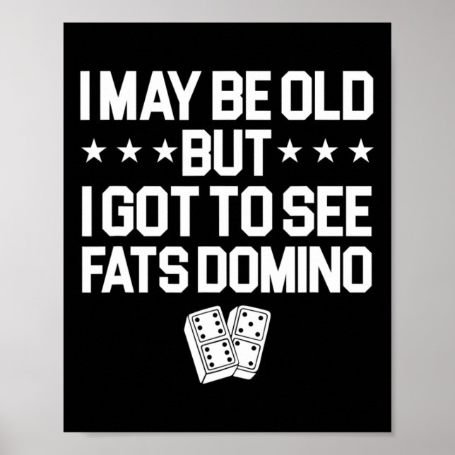 Poster Antoine Fats Domino Music Legend Fan I May Old (Frente)