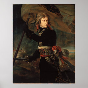 Pôster Antoine-Jean Gros Bonaparte no pont d'Arcole