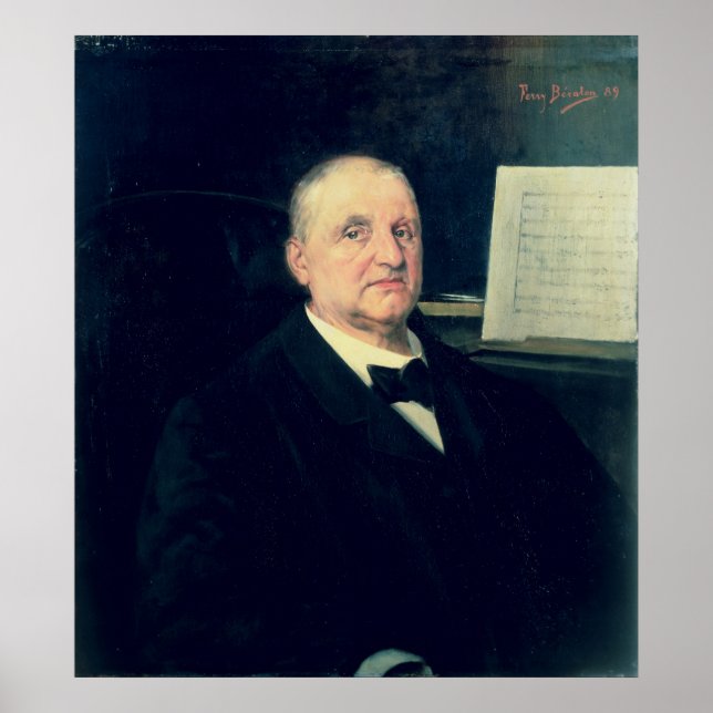 Pôster Anton Bruckner, 1889 (Frente)