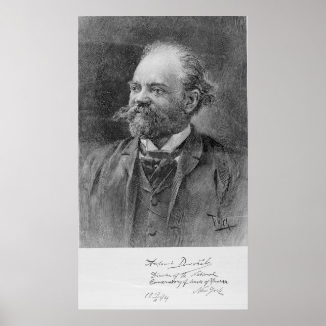 Pôster Anton Dvorak, 1894 (Frente)