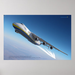Poster Antonov An-225 Mriya: A Maior Aeronave do Mundo