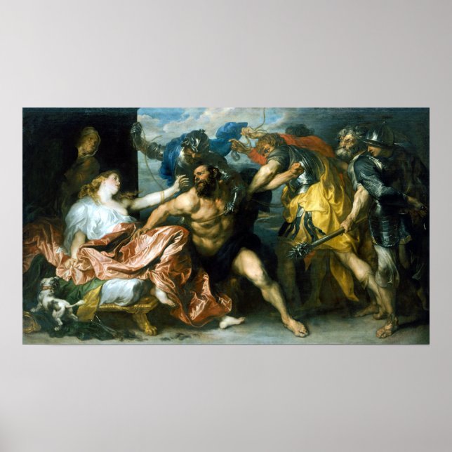 Poster Antony van Dyck Samson e Delilah (Frente)