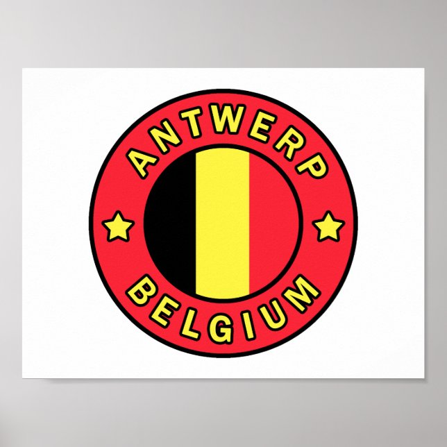 Poster Antuérpia Bélgica (Frente)