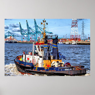 Poster Antuérpia, fotografia cênica da Bélgica