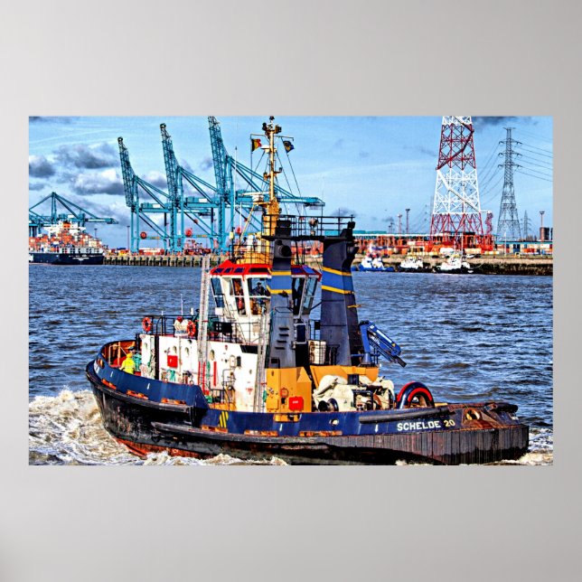 Poster Antuérpia, fotografia cênica da Bélgica (Frente)