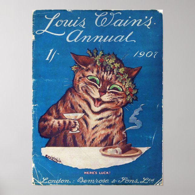 Poster Anuário de Louis Wains 1907 (Frente)