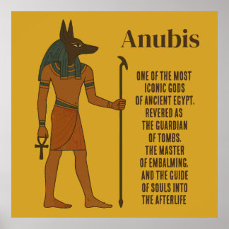 Poster Anubis - Ancient Egyptian History