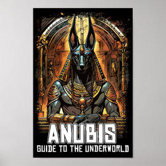 Poster Anubis Antigo Deus da Morte Egípcia