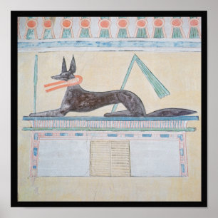 Poster Anubis, deus egípcio do morto
