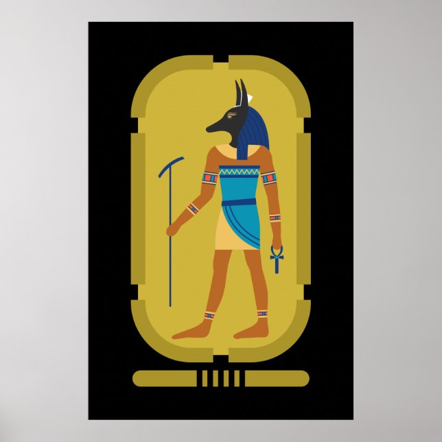 Poster Anubis Egípcio Deus Da Mumificação (Frente)