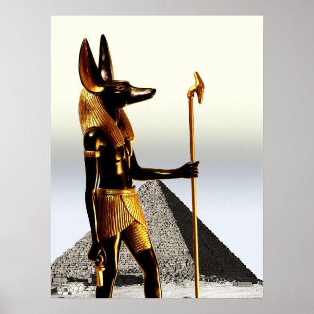 Poster Anubis et la Croix Ankh (Frente)