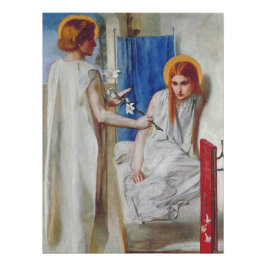 Pôster Anunciação de Dante Gabriel Rossetti