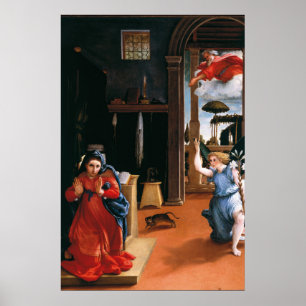 Poster ANUNCIAÇÃO DE RECANATI por Lorenzo Lotto
