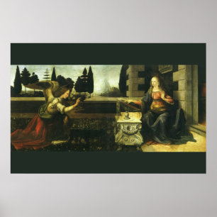Pôster Anunciação do Senhor por Leonardo da Vinci