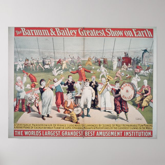 Poster anunciando o Barnum (Frente)