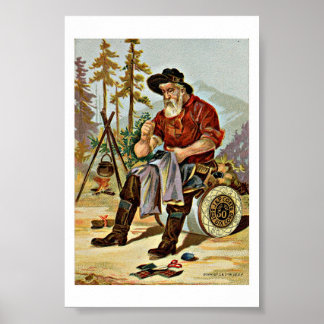 Poster Anúncio antigo do segmento J & P