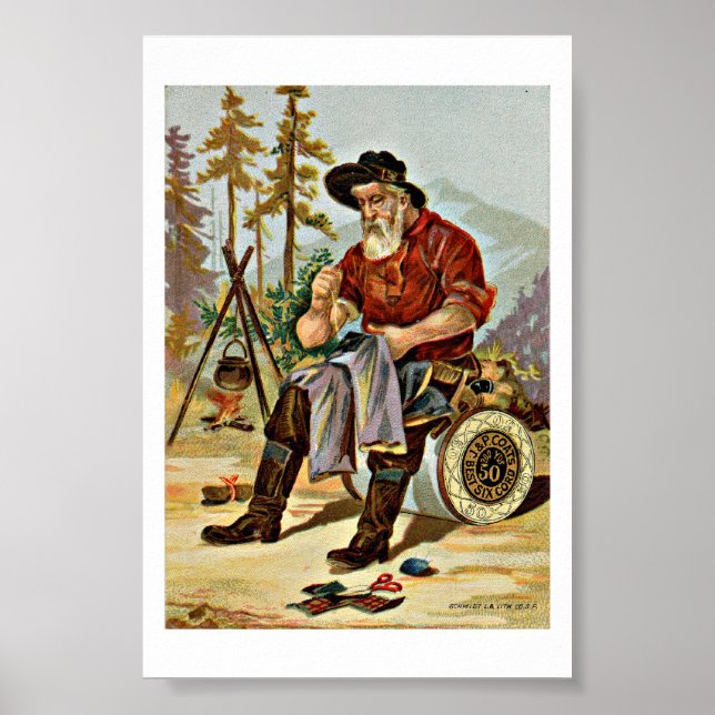 Poster Anúncio antigo do segmento J & P (Frente)