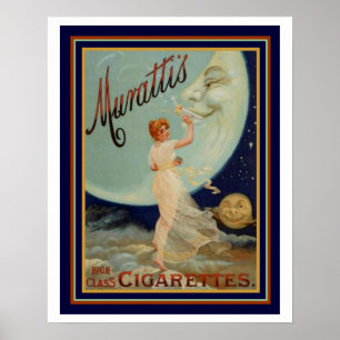 Pôster Anúncio classe alta 16 x 20 dos cigarros de