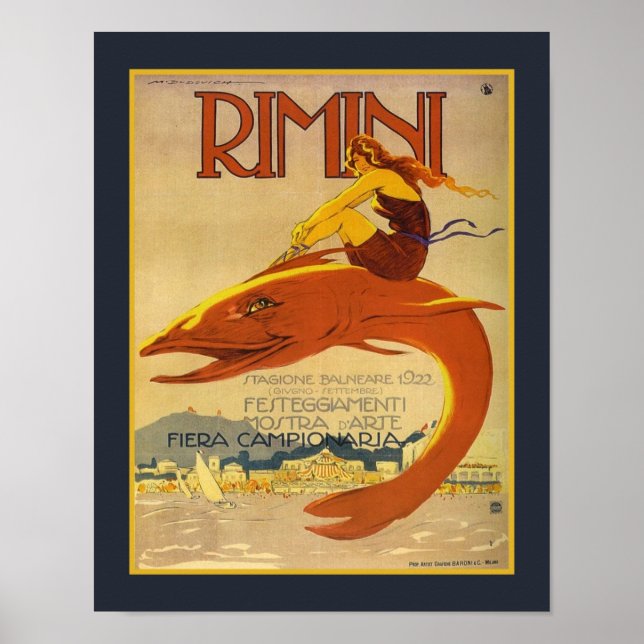 Poster Anúncio da exposição artística de 1922 Art Deco Ri (Frente)