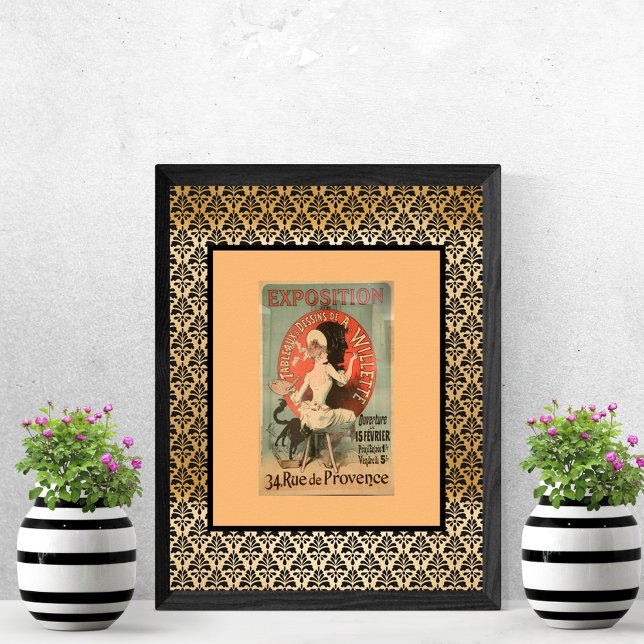 Poster Anúncio da exposição de Willette francesa (Criador carregado)