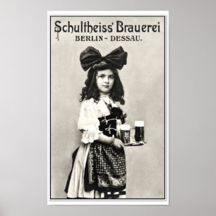 Pôster Anúncio da foto da cervejaria da cerveja de Berli