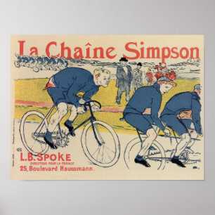 Poster Anúncio de bicicleta de Toulouse-Lautrec