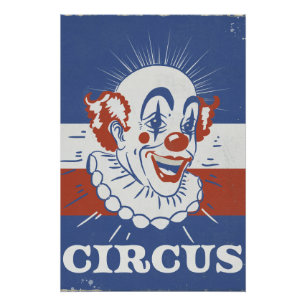 Pôster Anúncio de Circo Antigo