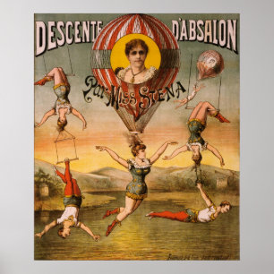 Poster Anúncio De Circo Vintage