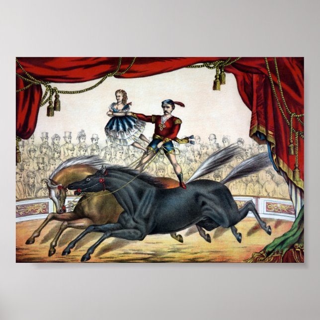 Poster Anúncio De Circo Vintage (Frente)