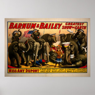 Poster Anúncio De Circo Vintage